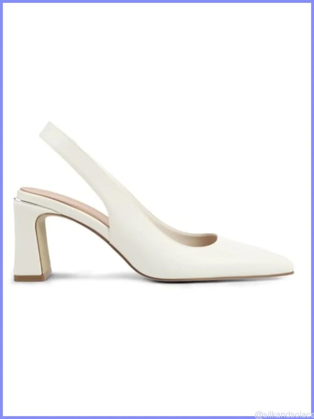 Block Chunky Heels for Women Closed Pointed Toe Slingback Ankle Strap Pumps